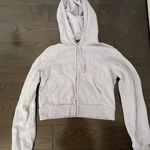 Brandy Melville Cropped Zip Up